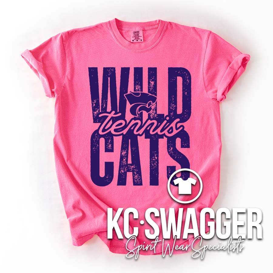 BSHS GIRLS TENNIS NEON PINK TEE