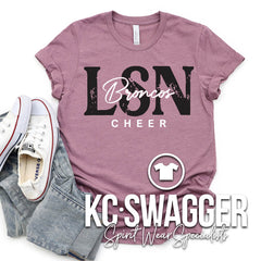 LSN CHEER HEATHER ORCHID TEE