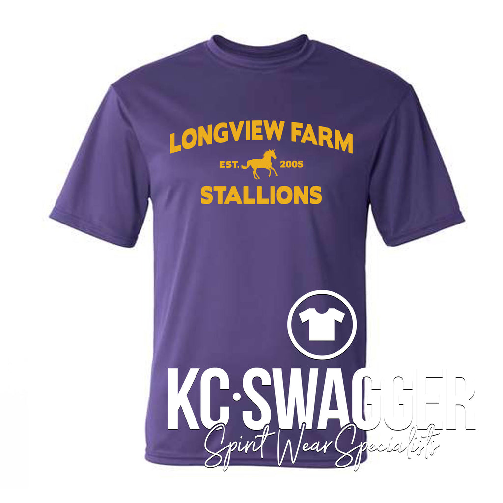 LFE STALLIONS PURPLE C2 PERFORMANCE TEE