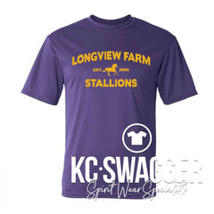 LFE STALLIONS PURPLE C2 PERFORMANCE TEE