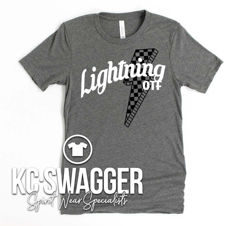 OTF LIGHTNING DEEP HEATHER TEE