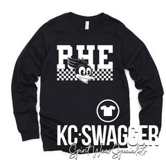 RHE ROADRUNNERS BLACK BELLA CANVAS LONG SLEEVE TEE