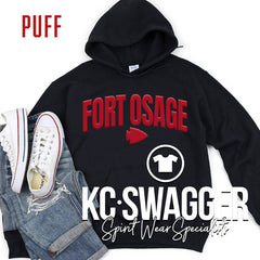 FOSD INDIANS BLACK GILDAN HOODIE