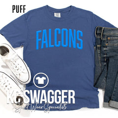 VSE FALCONS CHINA BLUE COMFORT COLORS TEE