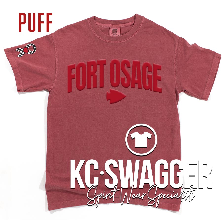 FOSD INDIANS CRIMSON COMFORT COLORS TEE
