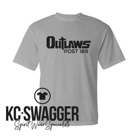 OUTLAWS GRAY PERFORMANCE TEE