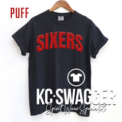 SIXERS BASKETBALL BLACK COMFORT COLORS TEE