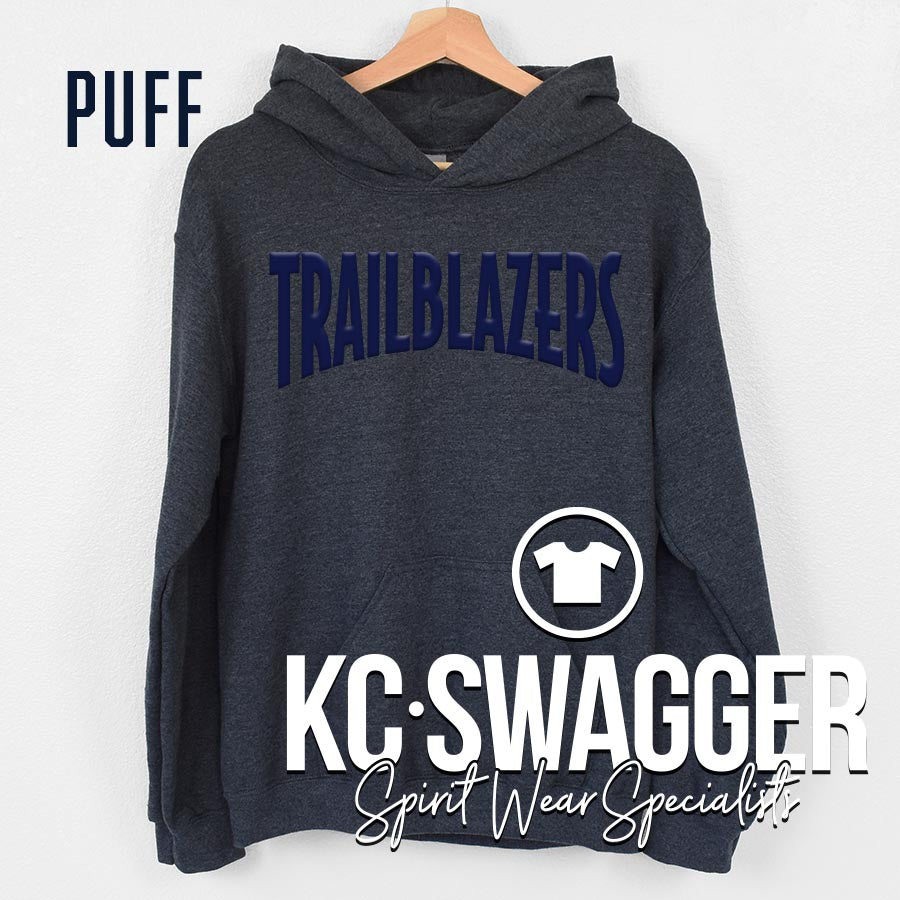 SFT TRAILBLAZERS HEATHER CHARCOAL GILDAN HOODIE
