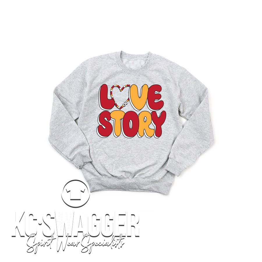LOVE STORY ASH SWEATSHIRT (YOUTH SIZES) KCSWAG