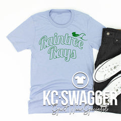 RAINTREE RAYS BABY BLUE TEE