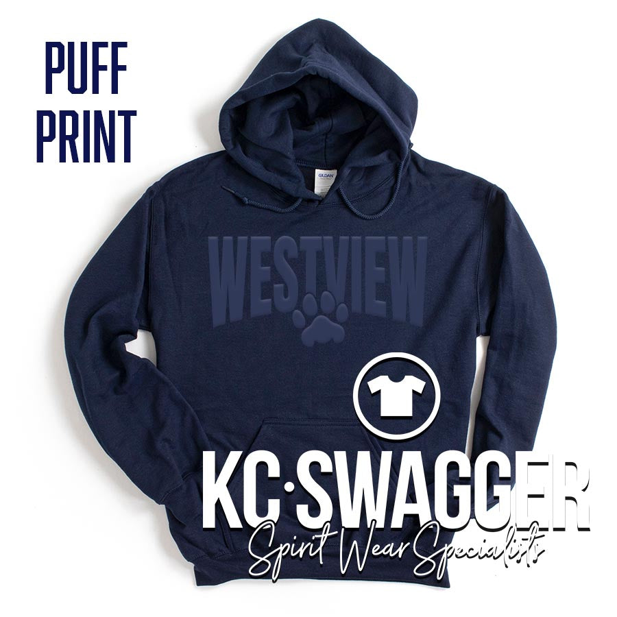 WVE WILDCATS NAVY GILDAN HOODIE
