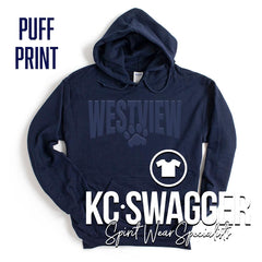 WVE WILDCATS NAVY GILDAN HOODIE