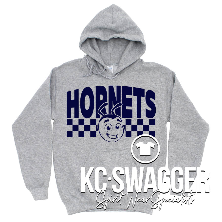 HHE HORNETS SPORT GRAY HOODIE
