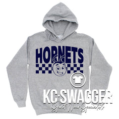 HHE HORNETS SPORT GRAY HOODIE
