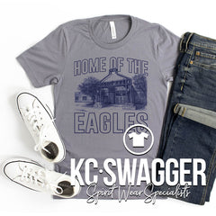UWE EAGLES HEATHER STORM BELLA CANVAS TEE
