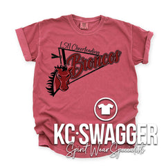 LSN CHEER CRIMSON TEE