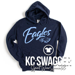 GVME EAGLES NAVY GILDAN HOODIE