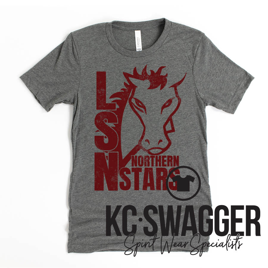 LSN DANCE GRAY BELLA CANVAS TEE