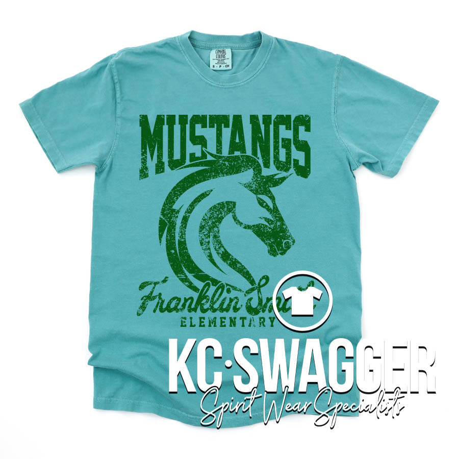 FSE MUSTANGS SEAFOAM COMFORT COLORS TEE