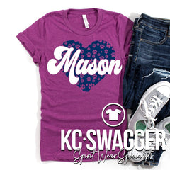 MAE TIGERS HEATHER MAGENTA TEE