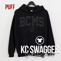 BCMS MUSTANGS BLACK HOODIE