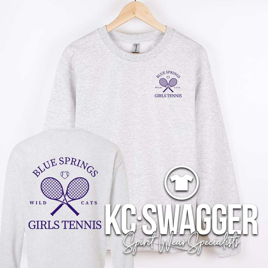BSHS GIRLS TENNIS ASH SWEATSHIRT