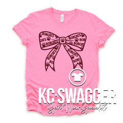 WBE BOBCATS NEON PINK BELLA CANVAS TEE