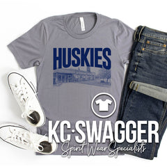 HPE HUSKIES HEATHER STORM BELLA CANVAS TEE