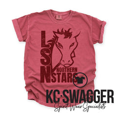 LSN DANCE CRIMSON COMFORT COLORS TEE