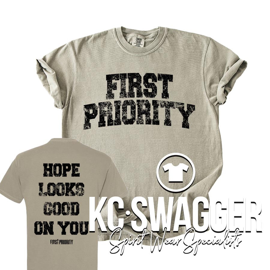 FIRST PRIORITY SANDSTONE COMFORT COLORS TEE