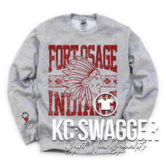 FOSD INDIANS SPORT GRAY GILDAN SWEATSHIRT