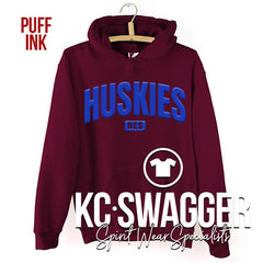 HES HUSKIES MAROON HOODIE