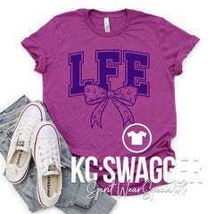 LFE STALLIONS HEATHER MAGENTA BELLA CANVAS TEE