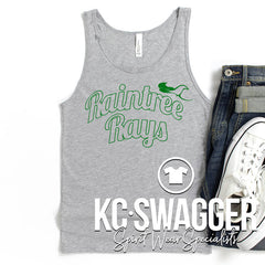 RAINTREE RAYS ATHLETIC GRAY UNISEX TANK