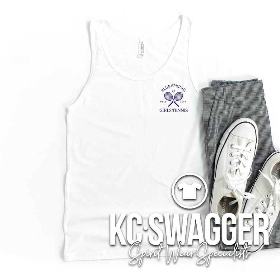 BSHS GIRLS TENNIS WHITE UNISEX TANK