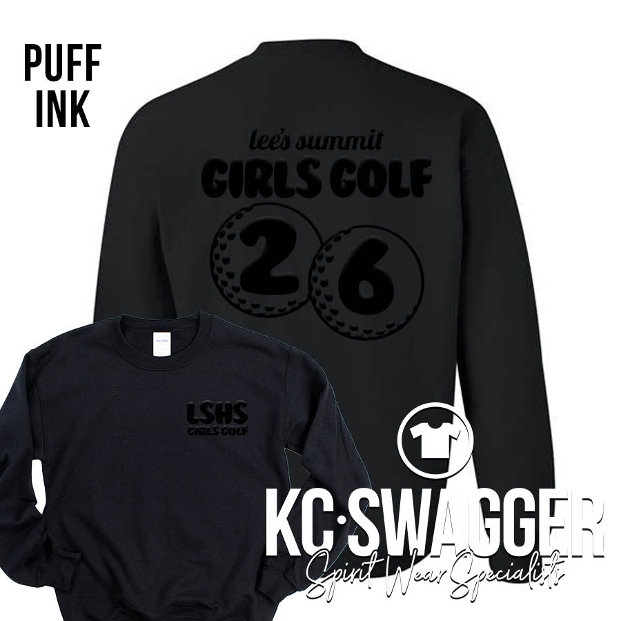 LSHS GIRLS GOLF BLACK SWEATSHIRT
