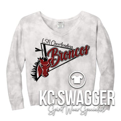 LSN CHEER GREY V-NECK SWEATSHIRT