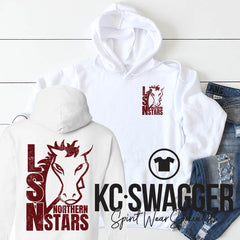 LSN DANCE GILDAN WHITE HOODIE