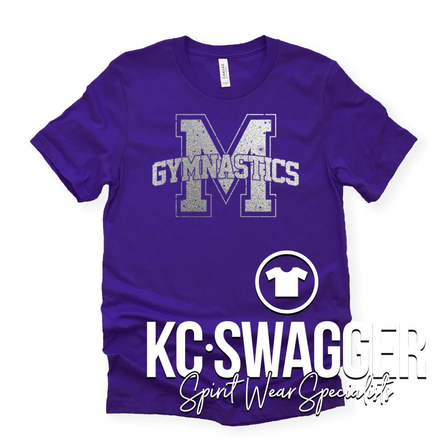 MERCURY GYMNASTICS PURPLE BELLA CANVAS TEE