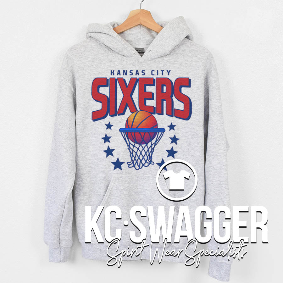 SIXERS BASKETBALL ASH JERZEES HOODIE