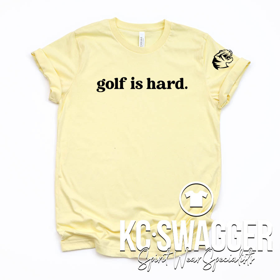 LSHS GIRLS GOLF HEATHER FRENCH VANILLA TEE