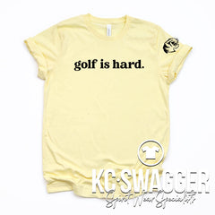 LSHS GIRLS GOLF HEATHER FRENCH VANILLA TEE
