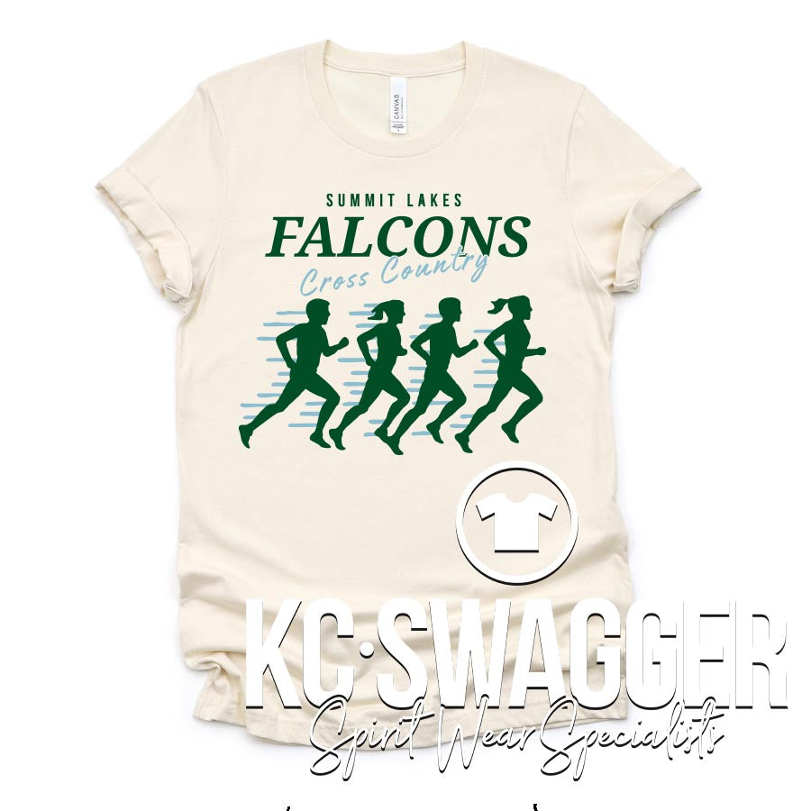SLMS XC HEATHER DUST BELLA CANVAS TEE