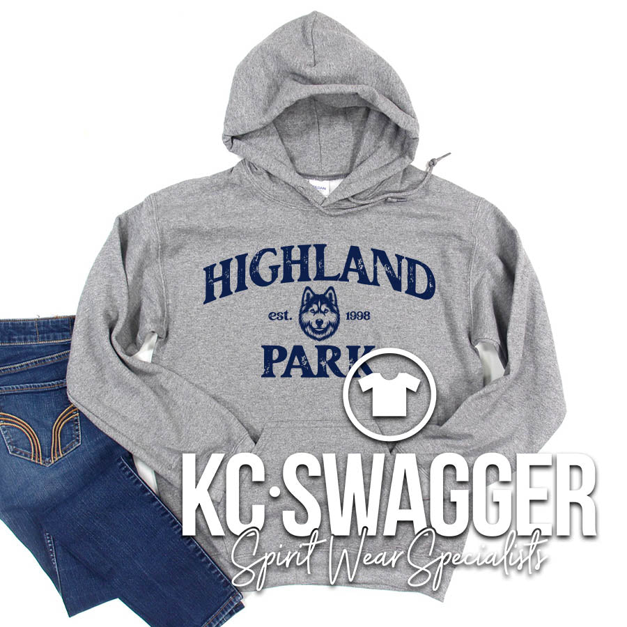 HPE HUSKIES GRAPHITE HOODIE