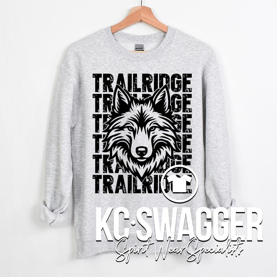 TRE TIMBERWOLVES ASH JERZEES SWEATSHIRT