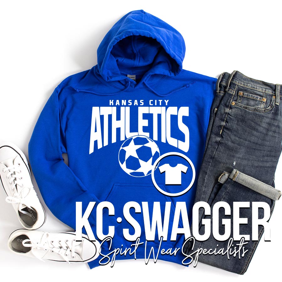 ATHLETICS SOCCER ROYAL GILDAN HOODIE