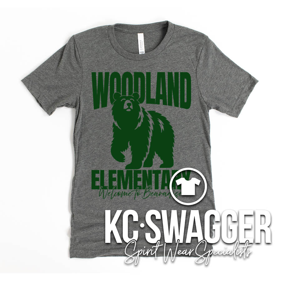 WLE BEARS DEEP HEATHER BELLA CANVAS TEE