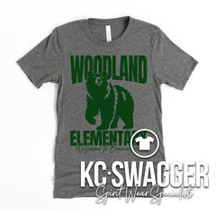 WLE BEARS DEEP HEATHER BELLA CANVAS TEE