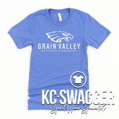 GVME EAGLES GILDAN CO. BLUE TEE