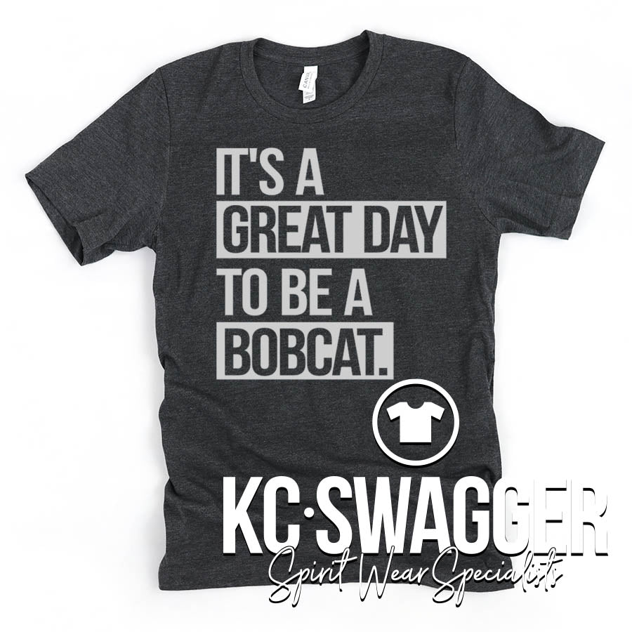 WBE BOBCATS CHARCOAL HEATHER TEE